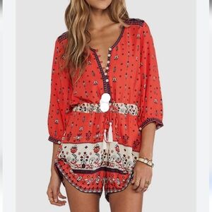 Spell Desert Wanderer Playsuit Romper. (Sunset) Size 10